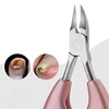 Hot sale custom logo upgraded professional paronychia sharp stainless steel toe nail clipper nipper