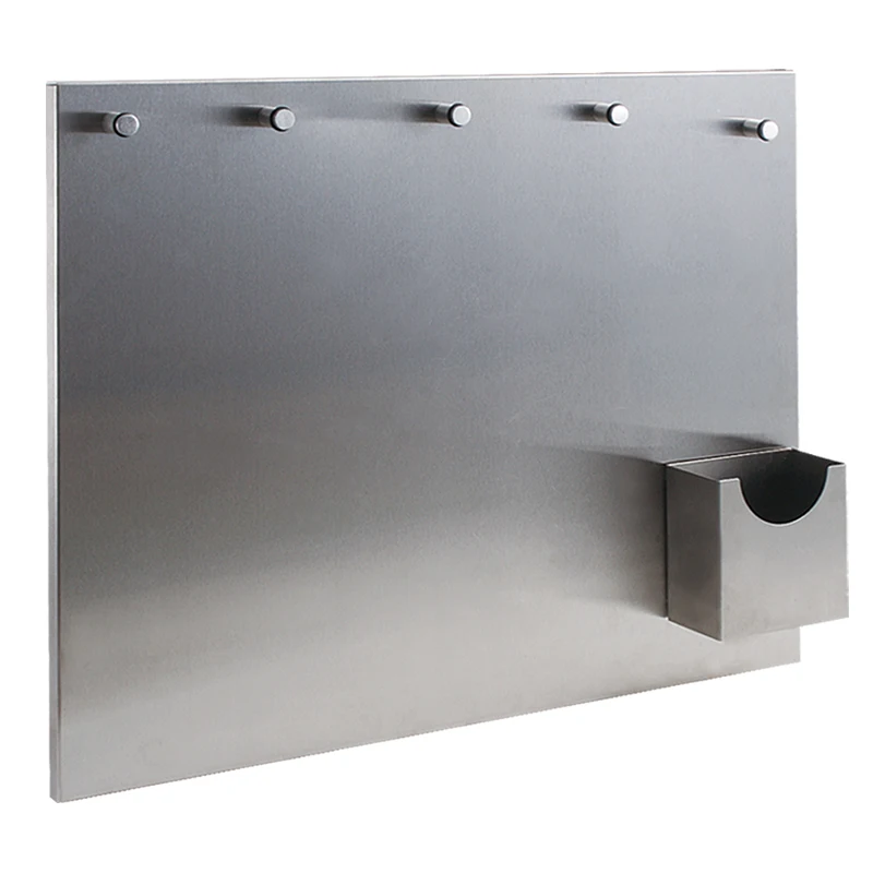 Stainless Steel Message Board Memo Board With 5pcs Lodestones