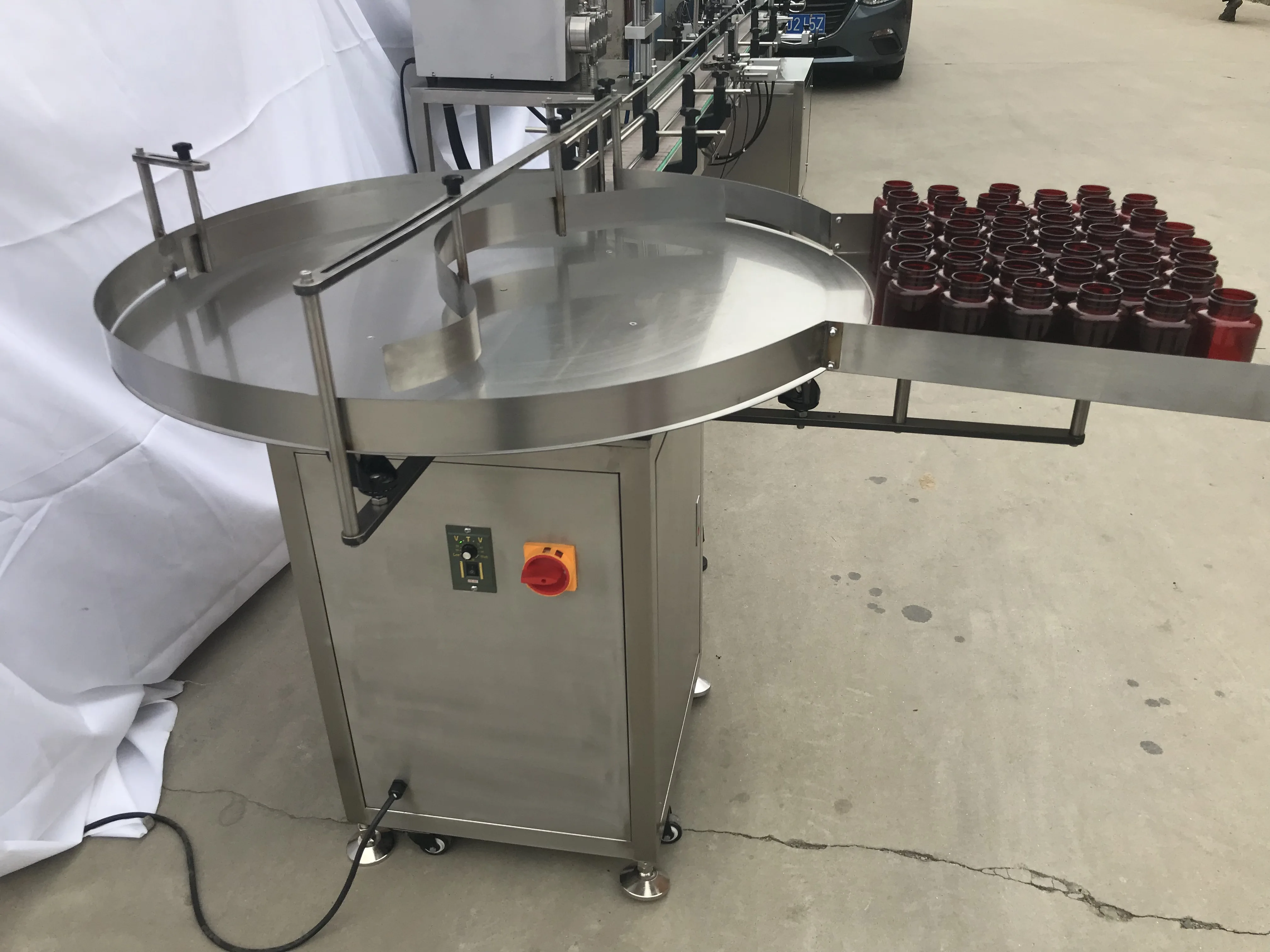 
Round bottle unscramble turntable PTT-1 