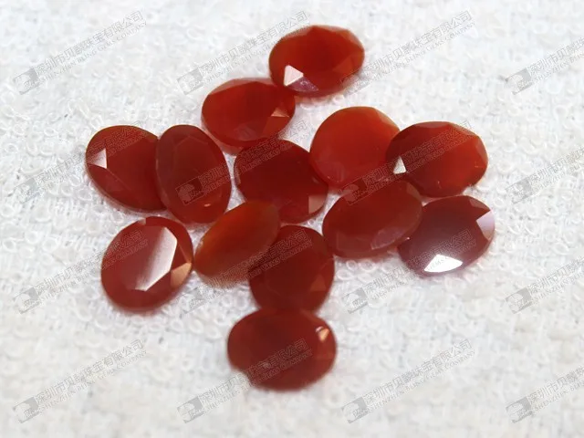 Red agate faceted slices,oval shaped,8x10mm  (7).jpg