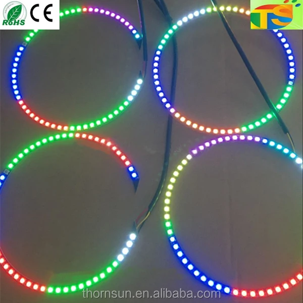 

RGB LED halo ring for car headlight