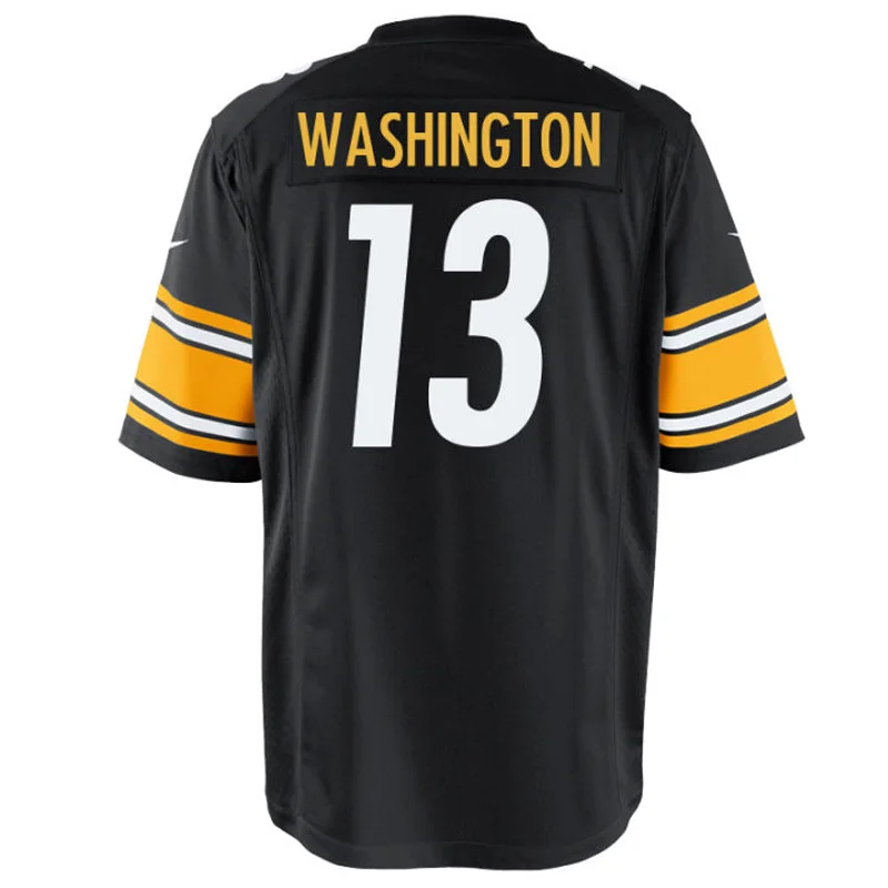 

84 Antonio Brown19 Juju Smith-Schuster 7 Ben Roethlisbergerhigh-quality cheap American Football jerseys