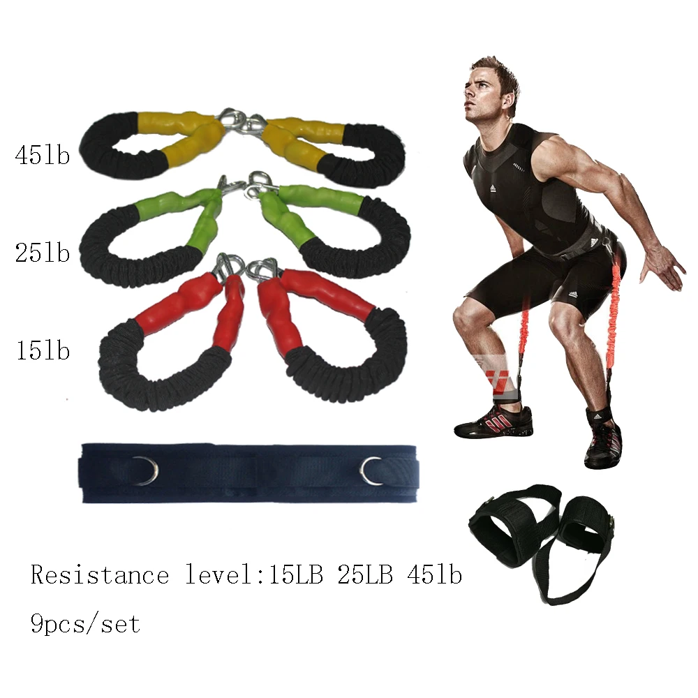 Resistance Band Fitness Bounce Trainer Rope Basketball Tennis Running