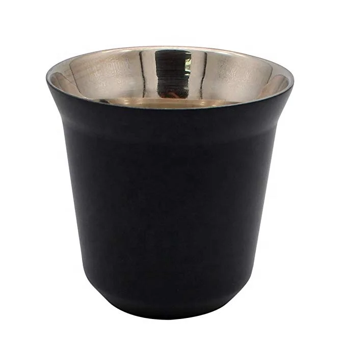 304 Stainless Steel Double Wall  Nespresso Coffee  Capsule Cups Mug Multi Color