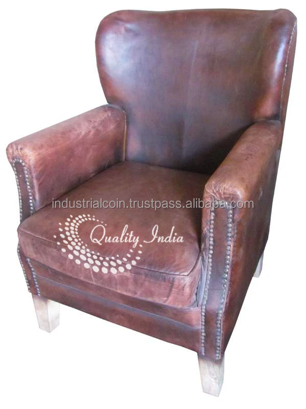 Antiques Atlas Leather Wingback Chair Buy Single Sofa Chair