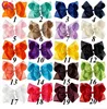 10 Inch Large Plain Bow Ribbon With Clip For Kids