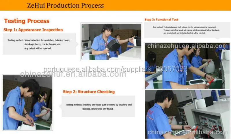 zehui electric oven or gas oven or commercial oven or pizza oven or chicken oven or KFC oven or air fryer test process.jpg