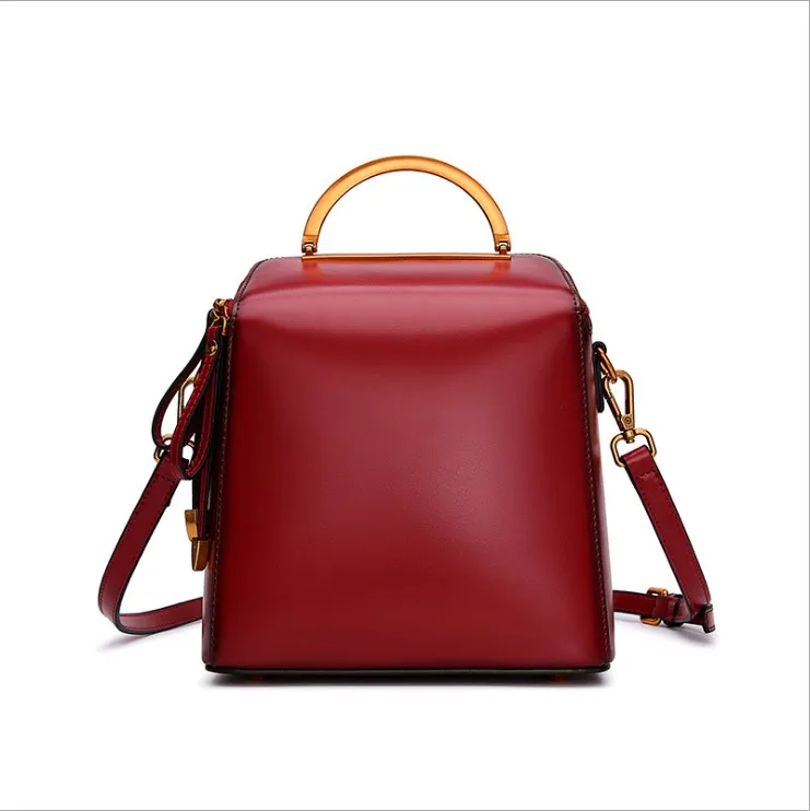 

Hot Selling Women Backpack 2019 New Retro Genuine Leather Portable Bag Korean Version Small Backpack