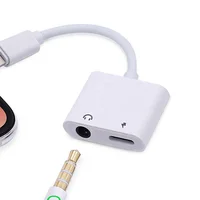 

New Arrival Earphone Splitter Converter Data Line Charger & Headphone Audio Adapter Cable with Dual 8 Pin Connector for iPhone 7