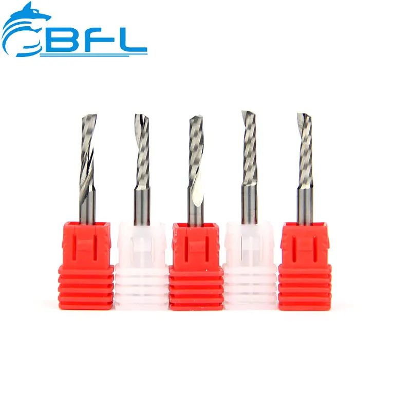 
BFL CNC Milling End Mill Bits Lowes Acrylic Cutter Single Flute Uncoated 