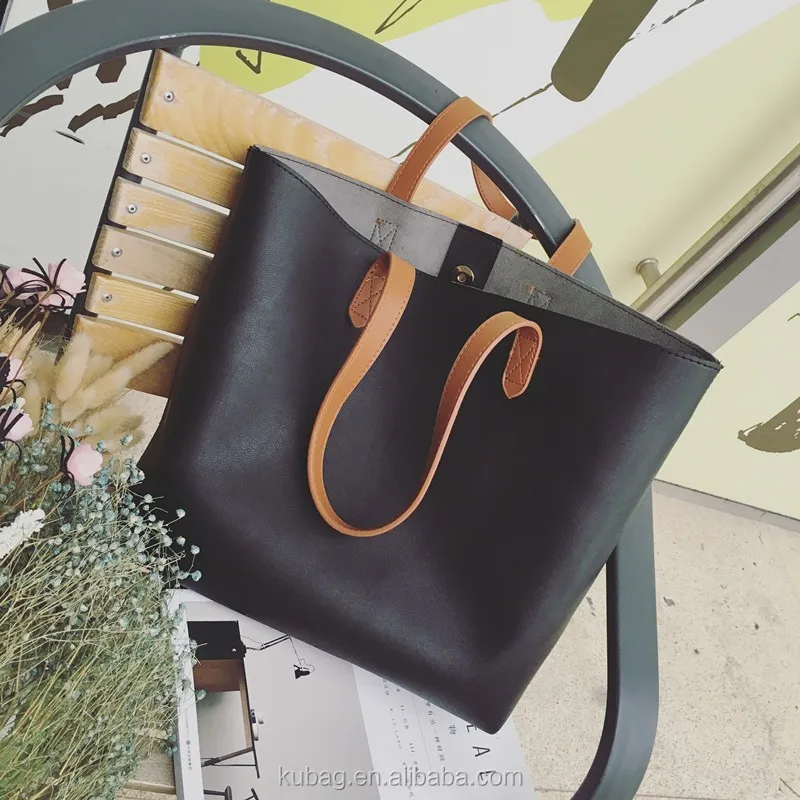 China Alibaba Women Messenger Shoulder Bag Big Pu Leather Bag Female