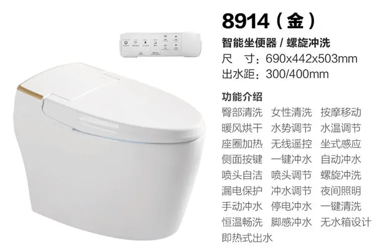 Water-saving home healthcare intelligent pregnant woman toilet