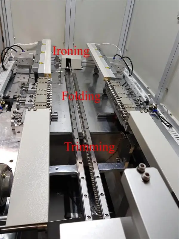 
Three-In-One Battery Edge Ironing Trimming and Folding Machine For Pouch Cell Production 