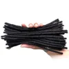 Yotchoi selling #1B 8 inch 0.4cm human hair crochet soft dreadlocks braids extensions for men