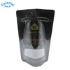 Shenzhen custom logo wholesale mylar stand up clear window ziplock package