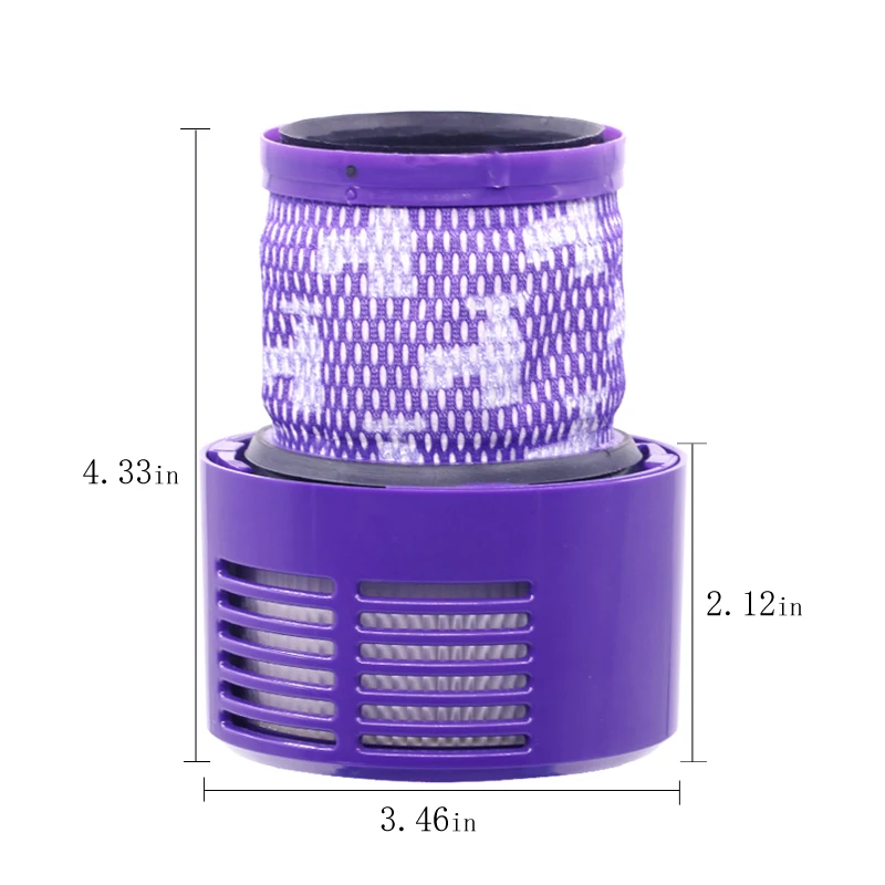 

Customized Purple Vacuum Cleaner Hepa Filter For Dysons V10 SV12 Cyclone Animal Absolute vacuum cleaner #969082-01