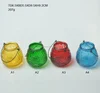 Good Quality Candle Canister Decorative Lanterns With Colored Glass
