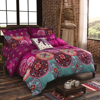 Bohemian Mandala Modern Bedding Set Polyester Fashion Duvet Cover