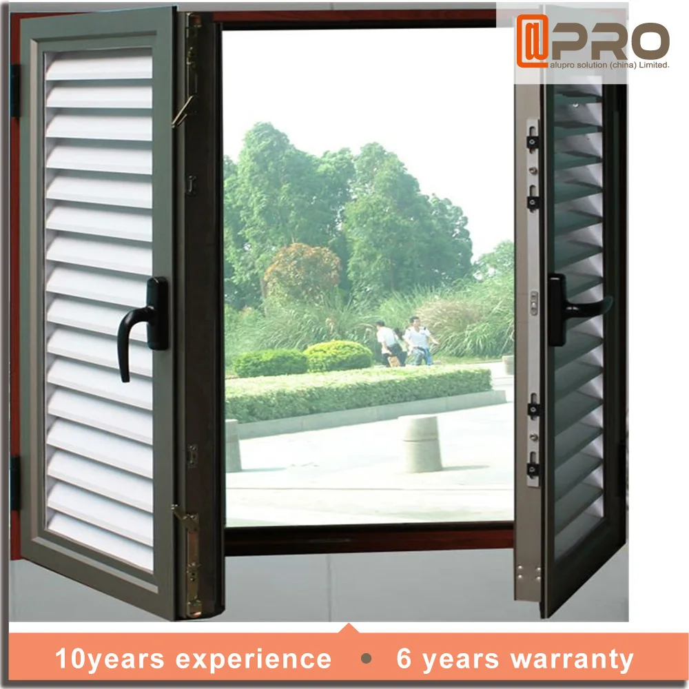 Modern Special Aluminum Shutter Louver Folding Window Screen Casement
