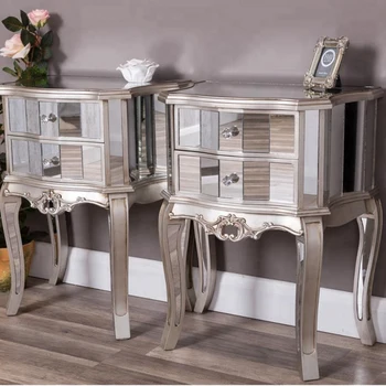 Wholesale Luxury Classic Mirrored Bedroom Side Table Night Stand With 2 Drawers Buy Mirror Nightstand Side Table Modern Glass Nightstand Modern Cabinet Product On Alibaba Com