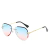 2019 Fashionable Women Men Sun Glasses Metal Gradient Colors Lens Shades Sunglasses