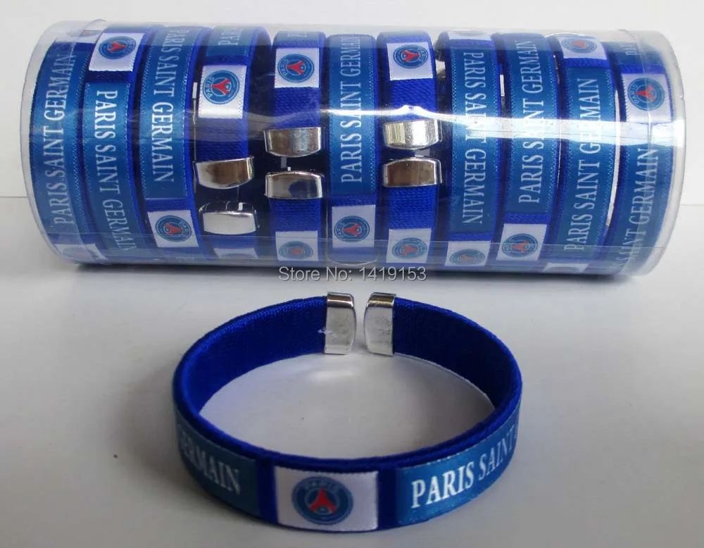 Set of PSG Paris Saint Germain FC Football Club Soccer Bangle Wristband ...
