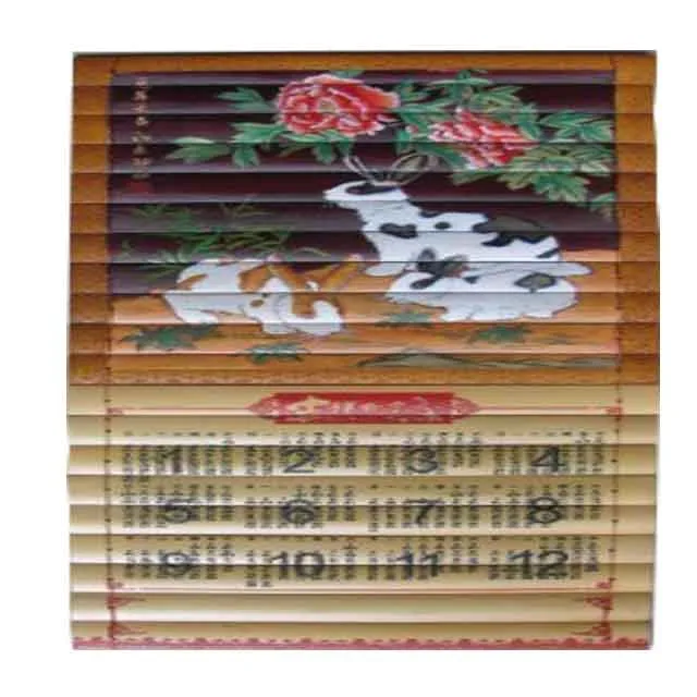 High Quality Bamboo Wall Printen Calendar For Office And Home Buy
