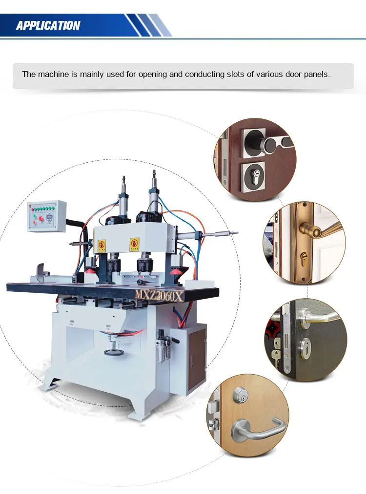 door lock hole mortising making machine