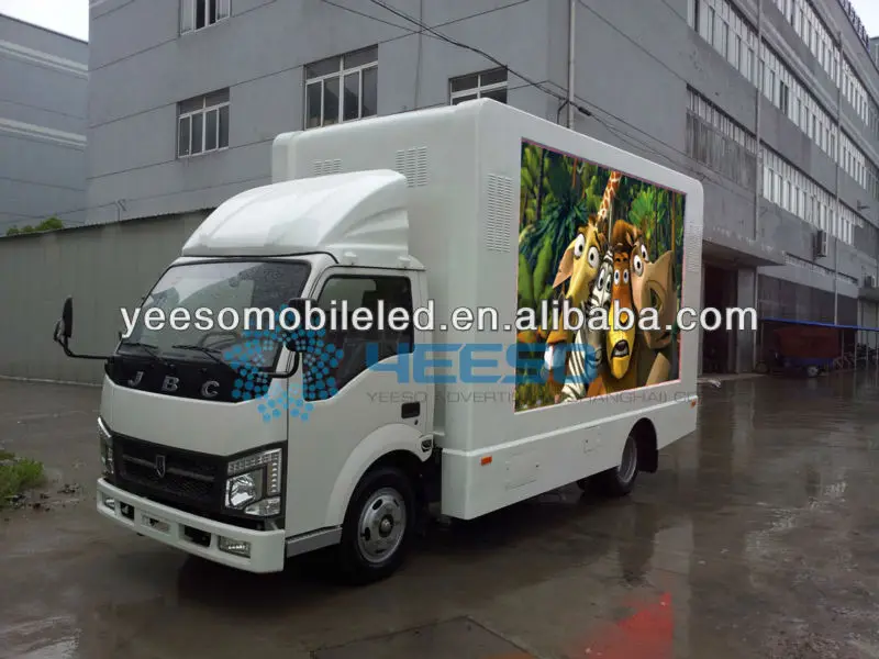 Outdoor P10 full color mobile led DIP advertising media trucks for sales promotion,YES-V6
