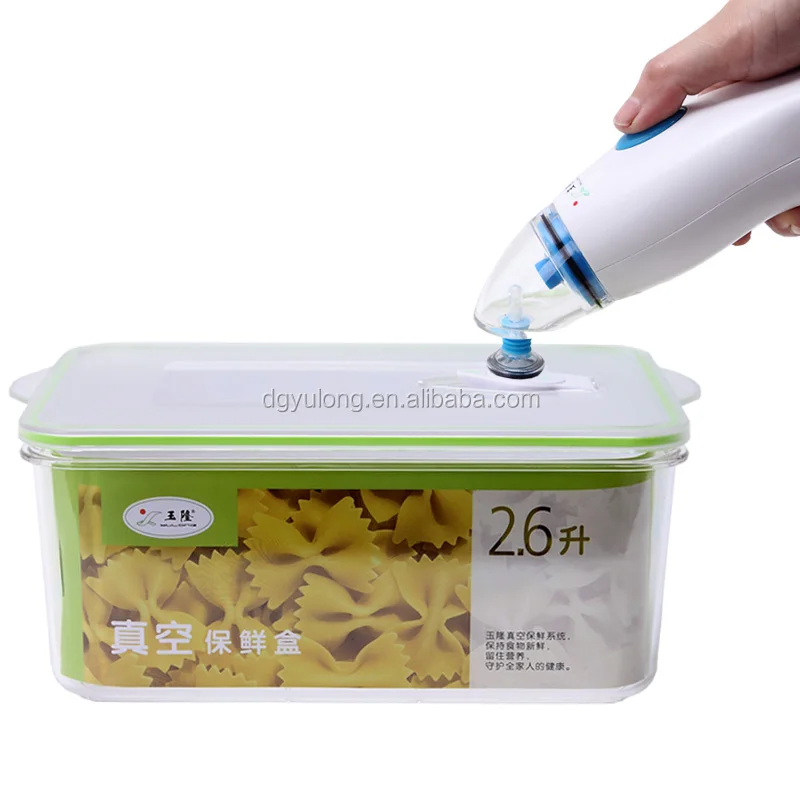 Mini Electric Air Pump Vacuum Container For Food Preservation Buy Air Pump Vacuum Container