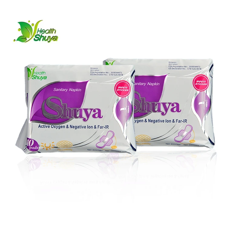 Shuya De Oxígeno Panty Liners Alas Forma Y Característica Respirable Almohadillas Sanitarias