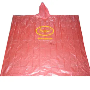 Image of PE+EPI Biodegradable pe rain ponchos with logo