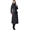 Wholesale Long Down Black Jacket For Woman Lightweight Down Padding Jacket Hood