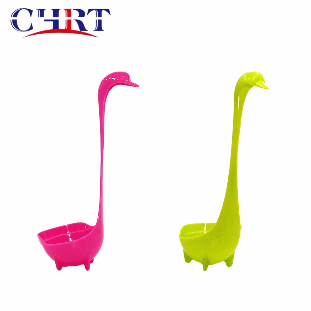 

Chrt Loch Ness Monster Plastic Porridge Ladle Spoon with Random Color, Green, red, yellow, gray, white