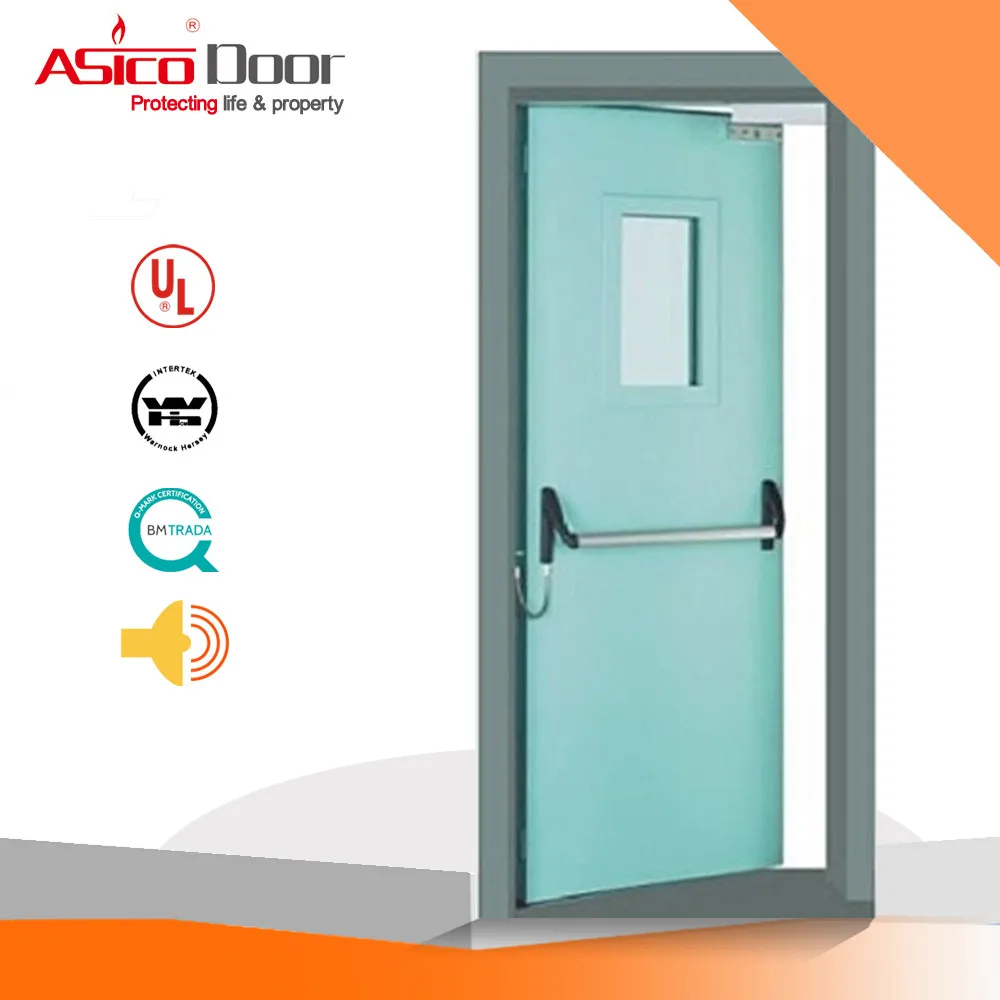 Ul Listed Marine Frameless Metal Fire Rated Glass Doors With