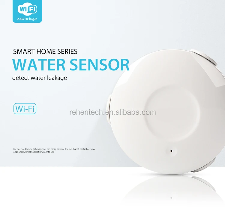 Wireless WiFi Smart Water Leakage And Motorized Valve Kit DIY Phone App Control