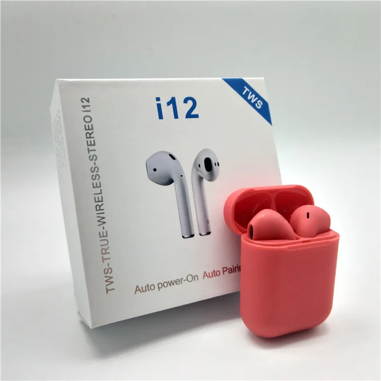 

factory hot sale earphone v5.0 mini 12 tws wireless headphone wireless blue tooth 5.0 small BT headphone mini i12 tws, N/a