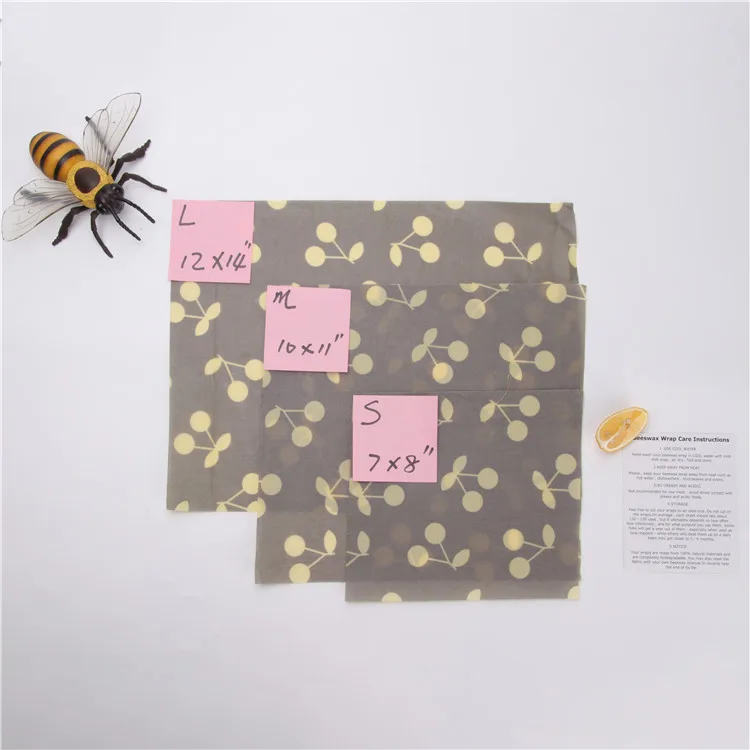 CustomDesign The Reusable Natural Non-toxic Beeswax Food Wrap
