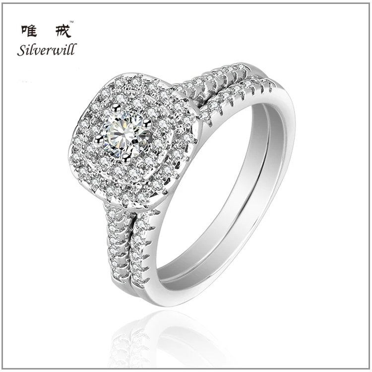 

Cushion Cut Diamond Engagement Ring wholesale silver rings from china, N/a