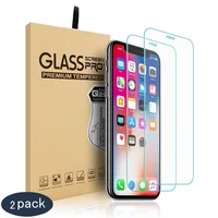 

9H Tempered Glass For iPhone 11 Pro Max Screen Protector for iPhone X 8 8Plus Glass Screen Film 2 Packs