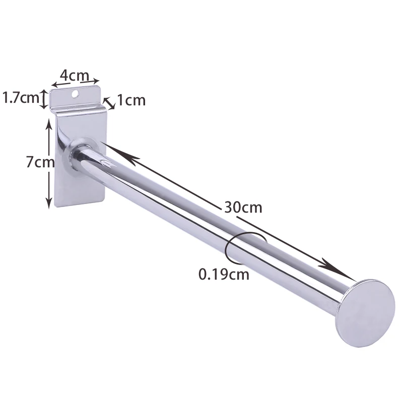 Fast delivery circular pipe metal bra hanger hanging slat board plate slatwall hooks for bra clothes showing