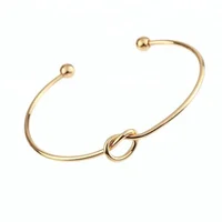 

New Women Copper Cuff Bracelet Jewelry Simple High Quality Knot Bracelet