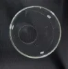 80mm diameter Custom Cylinder Tube Glass 3 Hole Peg Cylinder Tube Pendant Light Shade for Tripod Fixture