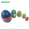 Wooden nesting doll easter eggs decoration