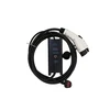 uk 3 pin bs plug evse j1772 ev level 2 charger portable mode 2 charging