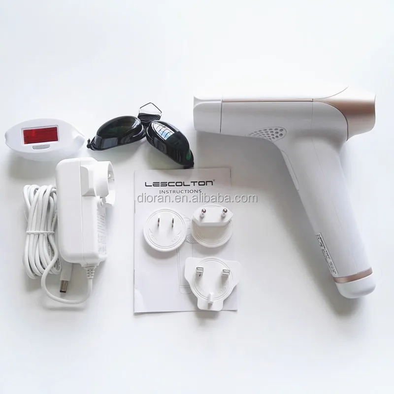 

Hair Removal for Full Body Use Most Popular 2 IN 1 Portable IPL Permanent 300000 Pulses, White