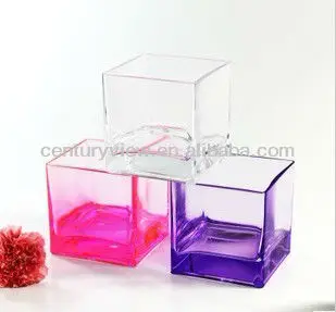 Cheap Clear Glass Decoration Cube Glass Vase Wholesale Buy Cube