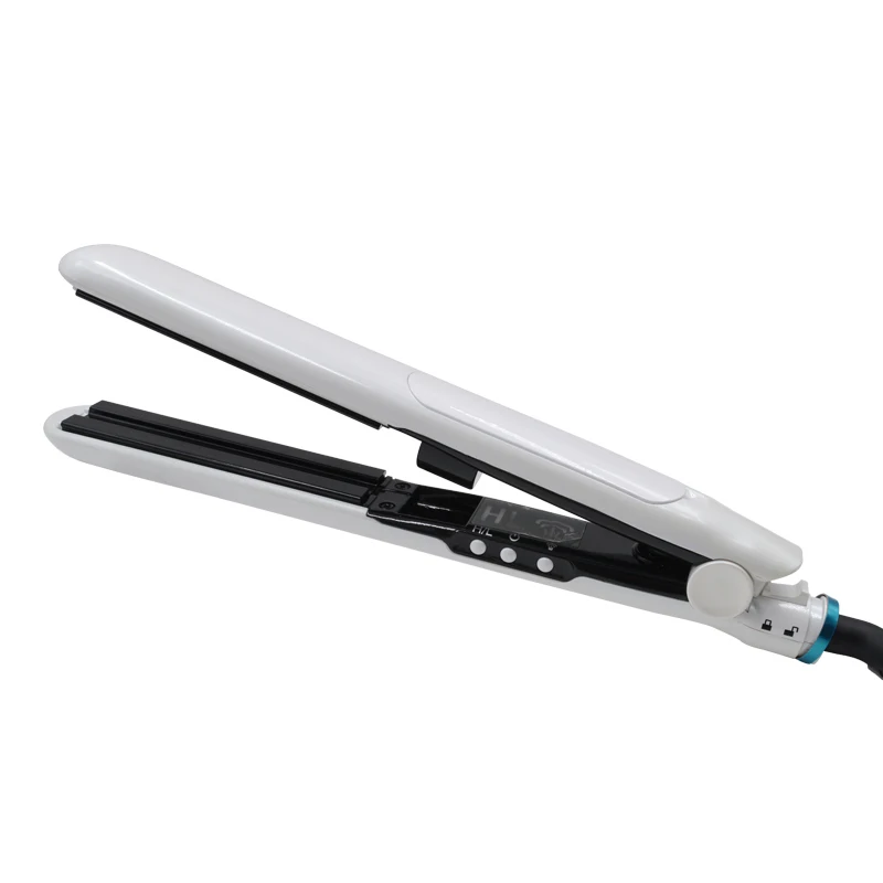 

Low Moq Hair Salon Equipment Custom Wholesale Steam Flat Iron Titanium Portable Fast 3 in 1 Hair Straightener And Curling Iron, White or customized color