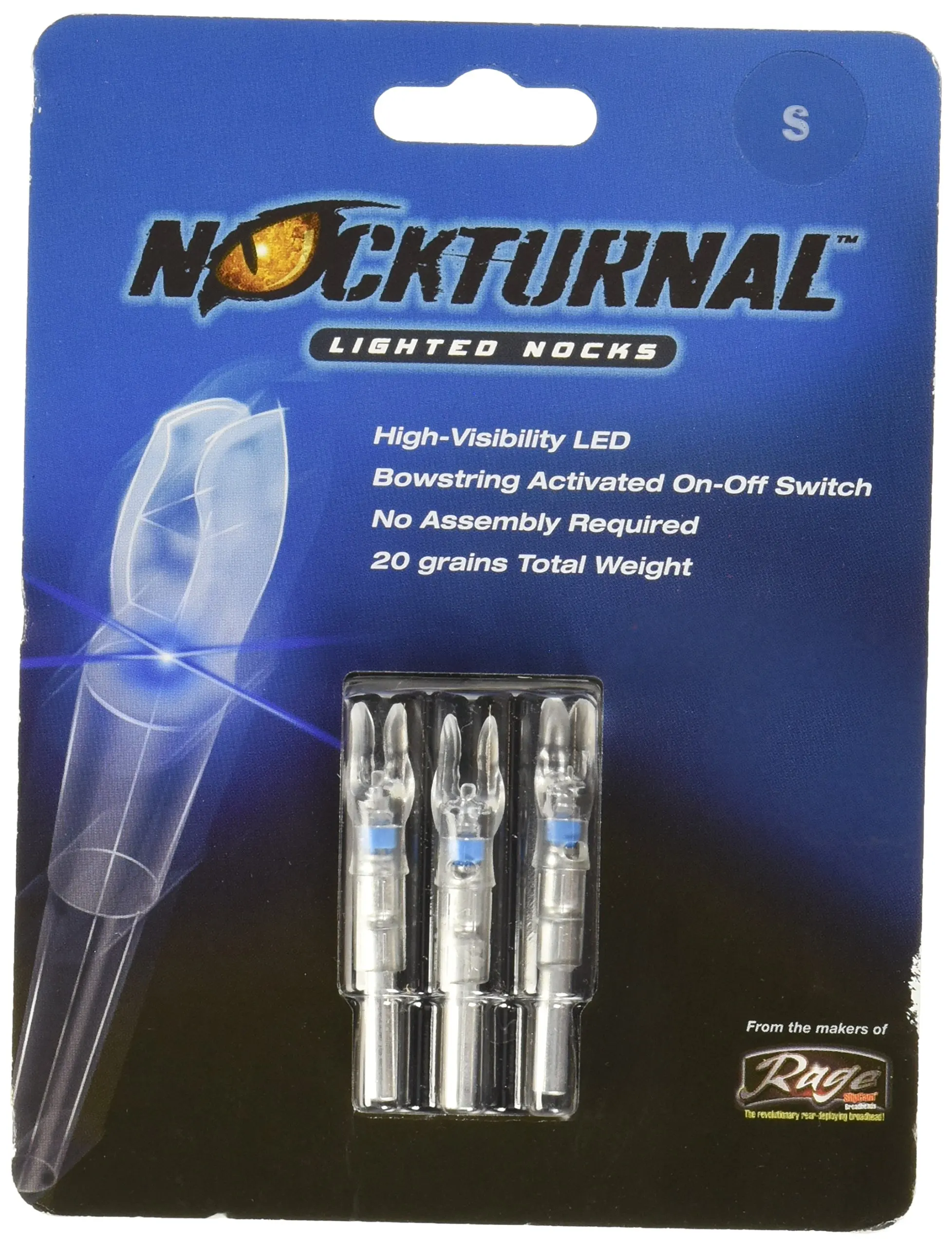 Nockturnal-S Lighted Nocks for Arrows with .244 Inside Diameter including v...