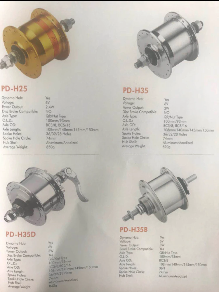 Ningbo Supply Steel Bicycle Dynamo Hub/bike Dynamo 6volt 3 Watts Hub